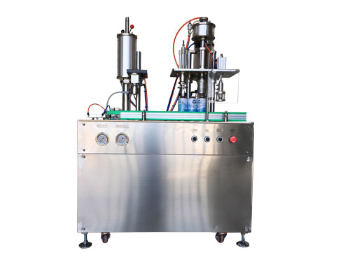 四合一半自動氣霧劑灌裝機 四合一半自動氣霧劑灌裝機